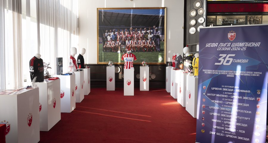 FK Crvena zvezda otvorio izložbu povodom ovogodišnjeg učešća u Ligi šampiona