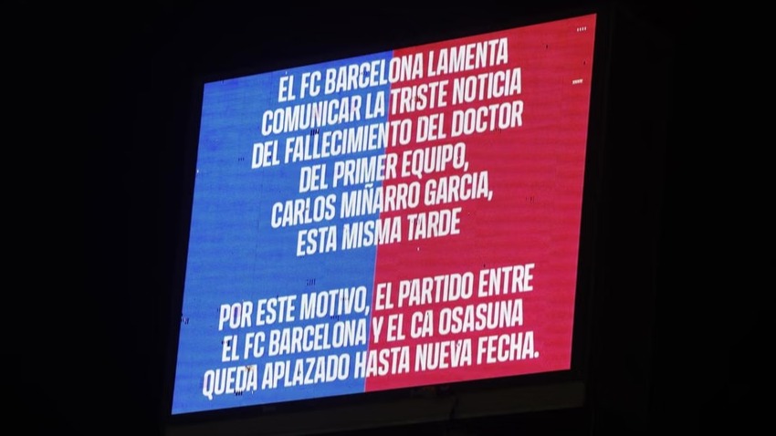 Barselona i Osasuna odložili utakmicu zbog smrtnog slučaja