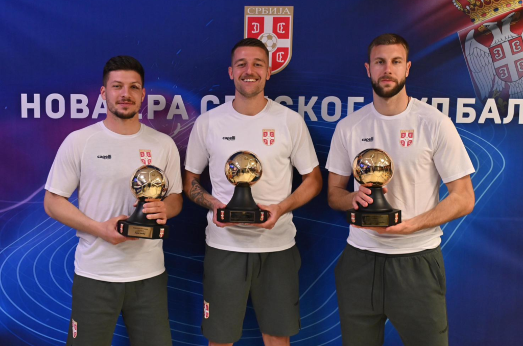 Jović, Pavlović i Milinković Savić – zlatne lopte reprezentacije Srbije
