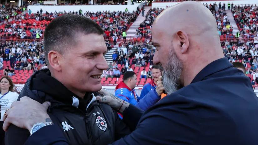 Srdačan pozdrav Stankovića i Blagojevića pred derbi (VIDEO)