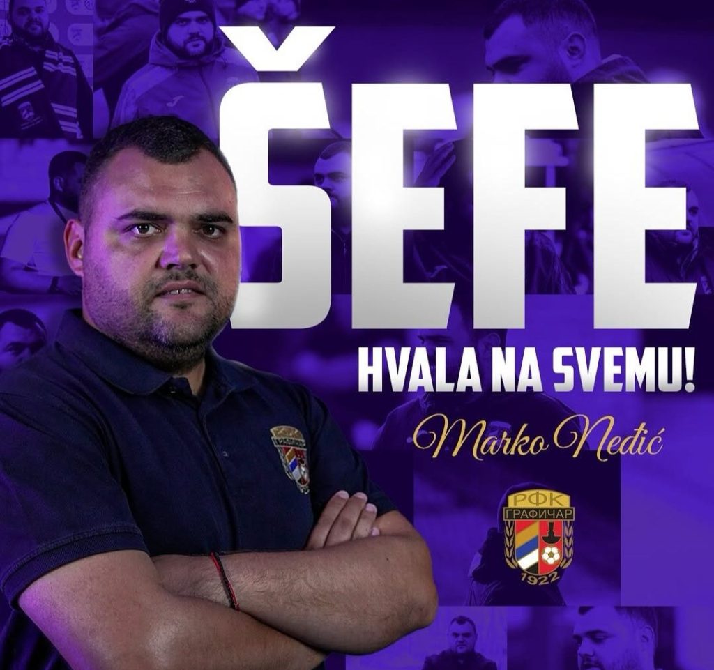 Kraj jedne ere u Grafičaru: Marko Neđić otišao posle skoro 1.600 dana i preuzeo superligaša