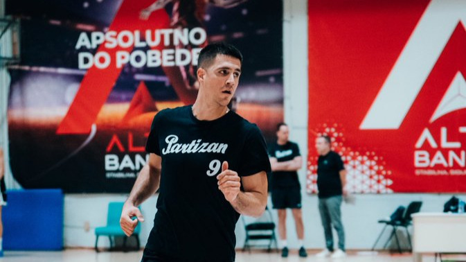 Optimizam u Partizanu: Vanja Marinković se vratio treninzima